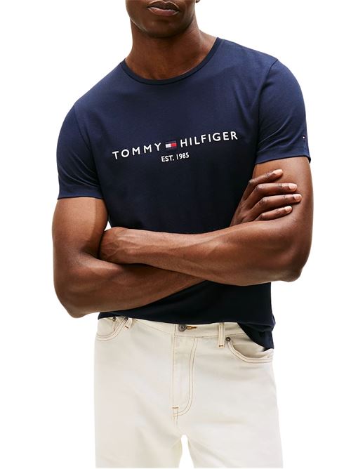 T-shirt blu in cotone Tommy Hilfiger | MW0MW11465403